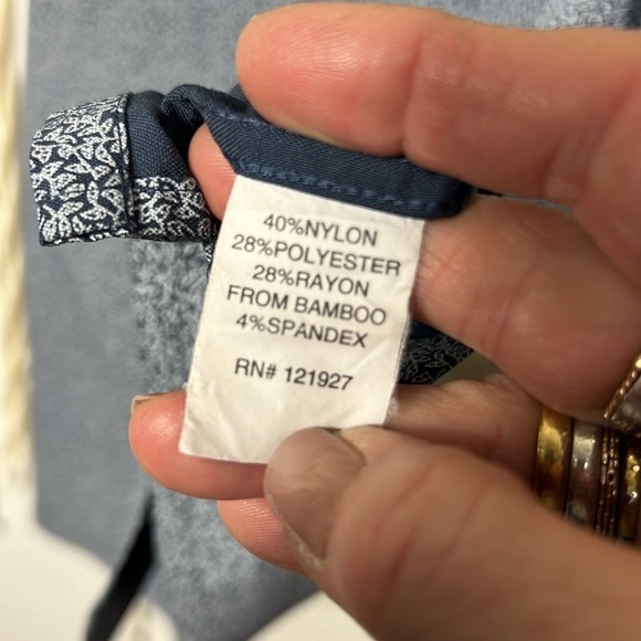 Johnnie-O Navy Print Short Sleeve Rowan Shirt Size Large - Picture 5 of 8